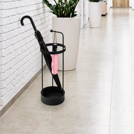 Aberto Design Paragüero Metálico Negro
